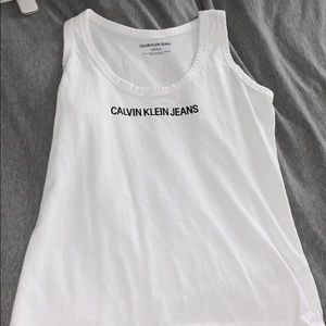 Calvin Klein white tank top